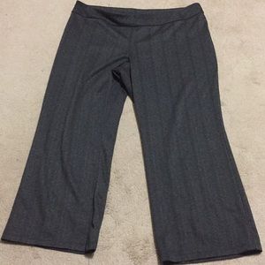 Lane Bryant modern knit pull on pants grey 18/20 P